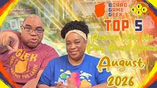 Top 5 for August 2026 - Top 5's w/ Our Family Plays Games