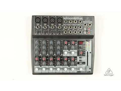 Product video thumbnail for Behringer Xenyx 1202FX 12-Channel Mixer with Gator Bag