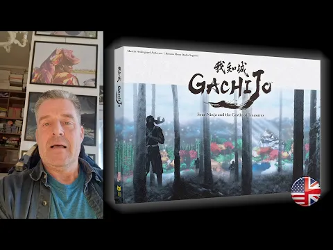 The author talks about "GACHIJO - Four Ninja and the Castle of Treasures", Board Game