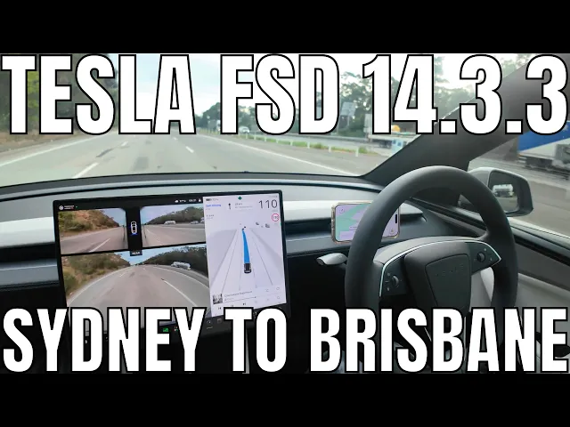 Tesla Model Y L FSD Supervised 14.3.3 | Sydney to Brisbane Road Trip
