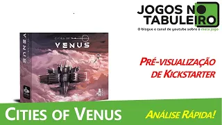 Cities of Venus: Pré-visualização de kickstarter e opinião (PT)