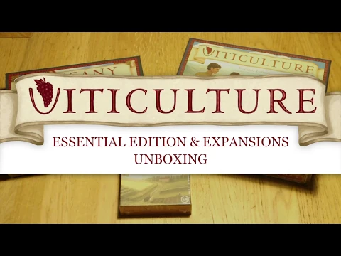 Viticulture Essential Edition & Expansions unboxing
