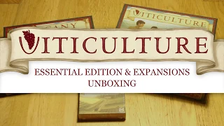 Viticulture Essential Edition & Expansions unboxing