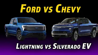 1/2 Ton EV Battle Heats Up | Ford F-150 Lighting vs Chevy Silverado EV