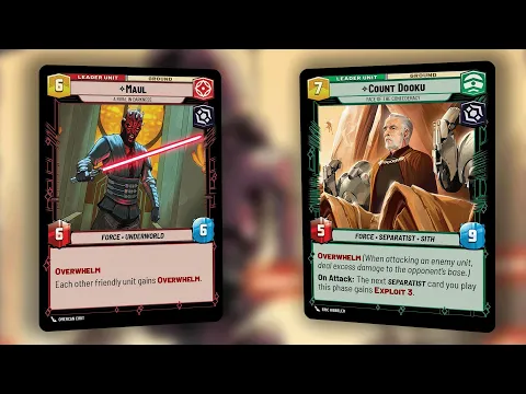 Star Wars Unlimited Darth Maul vs Count Dooku Unlimited Power Week 2