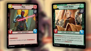 Star Wars Unlimited Darth Maul vs Count Dooku Unlimited Power Week 2