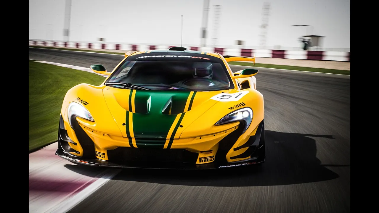 McLaren P1 GTR driven flat out on track: on-board video blog