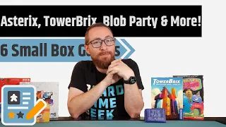 6 Small Box Game Reviews - Asterix & Co, Tower Brix, Blob Party: Neon Nights & More!