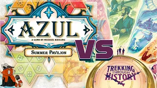 Azul vs Trekking through History | Azul Review | Trekking through History Review | Game vs Game