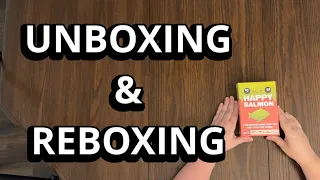 Happy Salmon - Party Card Game from Exploding Kittens Unboxing & Reboxing - What's in the Box?