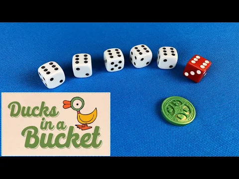 How to Play Ducks in a Bucket | roll dice, push your luck, hope for ducks | Skip Solo