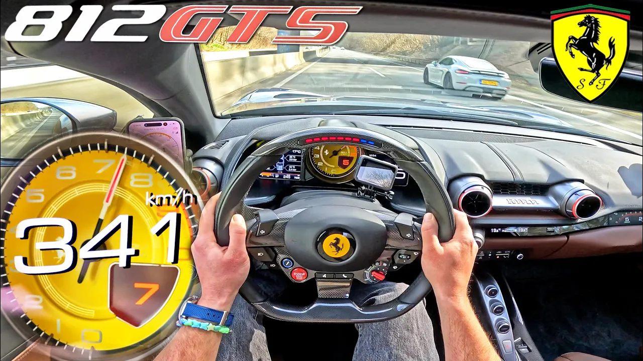 FERRARI 812 GTS is the 800HP V12 that will do 200MPH / 320KMH like it's nothing..