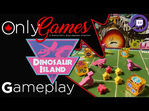 Dinosaur Island Board Game Gameplay - Twitch Live Stream Replay