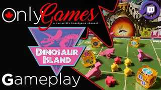 Dinosaur Island Board Game Gameplay - Twitch Live Stream Replay