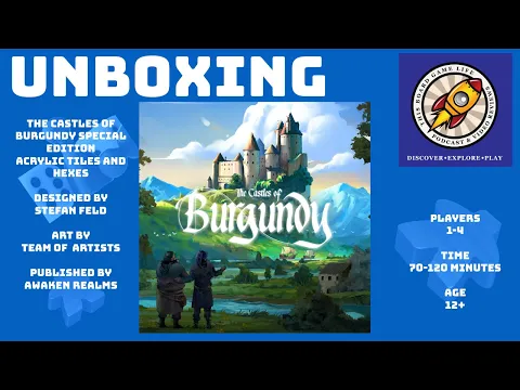 The Castles of Burgundy Special Edition Acrylic Hexes and Tiles Unboxing
