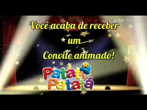 CONVITE ANIMADO PATATI PATATA
