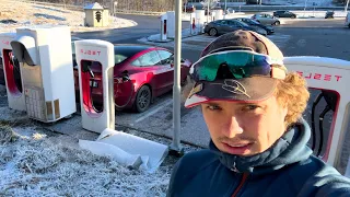 Hva skjer når vi lader et FRYST Tesla LFP batteri?