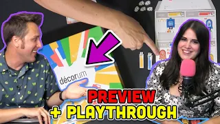 Decorum Playthrough & Preview | Passive-aggressive Interior Design, The Game!