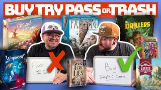 Buy Try Pass or Trash - Ep. 11 (The Monthly Round Up) Drillers, Falling, Estate, Wispwood, Here Lies
