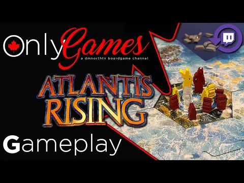 Atlantis Rising Board Game Gameplay - Twitch Live Stream Replay