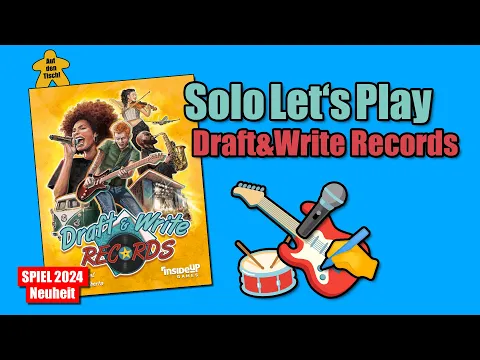 Solo Let's Play: Draft & Write Records | SPIEL 2024 Neuheit | Auf den Tisch!