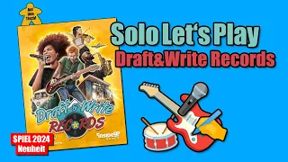 Solo Let's Play: Draft & Write Records | SPIEL 2024 Neuheit | Auf den Tisch!