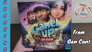 Unboxing of Camel Up: Off Season - Love 2 Hate