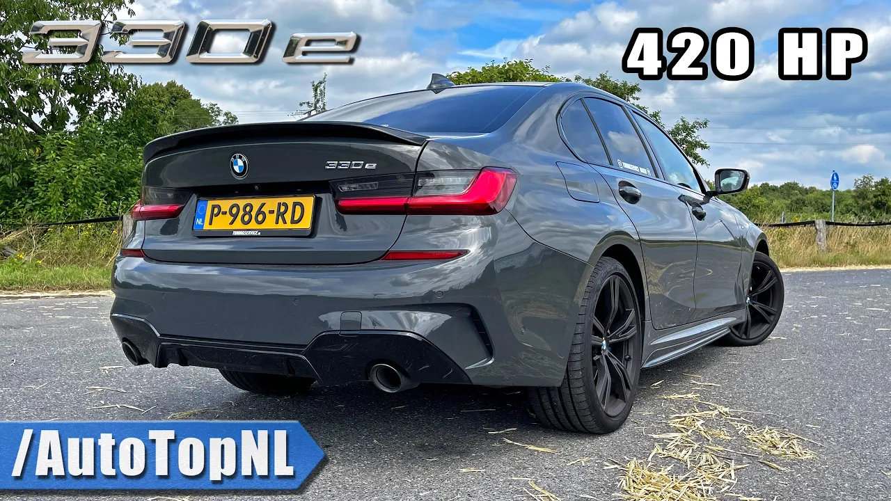 420HP BMW 330e G20 | REVIEW on AUTOBAHN [NO SPEED LIMIT] by AutoTopNL