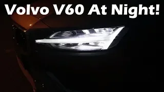 2019 Volvo V60 At Night! Ambient Interior & Exterior Lighting!