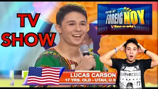 I WAS ON A TV SHOW??!! 😱 📺 🎙 🔥 (Lucas Carson | Eat Bulaga | You’re my Foreignoy | Sep. 17th )