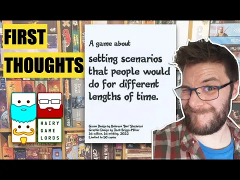 A game about setting scenarios that people would do for different lengths of time Review