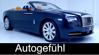 Premiere all-new Rolls Royce Dawn (Wraith Cabriolet) preview exterior interior & interviews