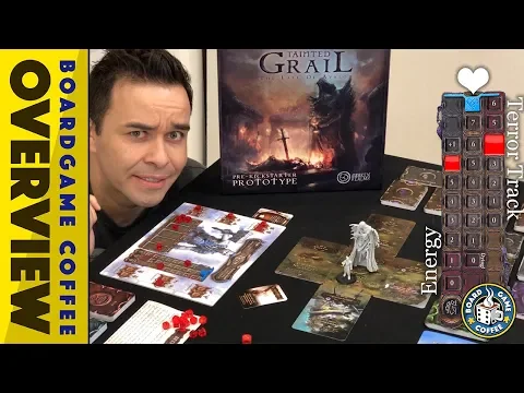 Tainted Grail: Fall of Avalon Kickstarter Prototype Overview with Board Game Coffee