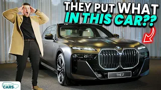 2023 BMW i7 Walkaround Review: This High Tech $300,000 car will BLOW YOUR MIND!