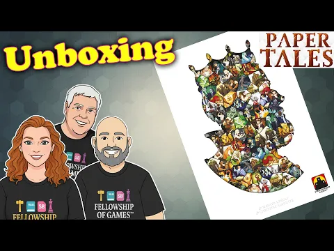 Unboxing Paper Tales | A Fantasy Card-Drafting Gem! ️