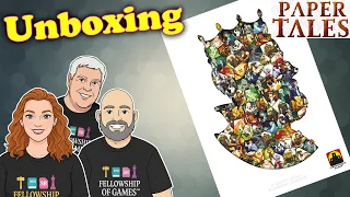 Unboxing Paper Tales | A Fantasy Card-Drafting Gem! ️