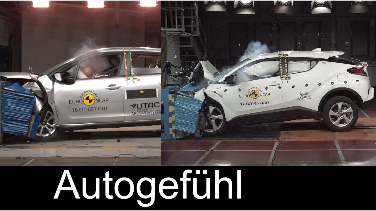 Crash test: Toyota C-HR & Citroen C3 Euro NCAP - Autogefühl