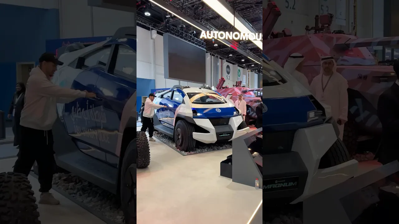 A police truck with a prisoner cell, a 360-camera system and a dual drone hangar 🤯 #police #cars