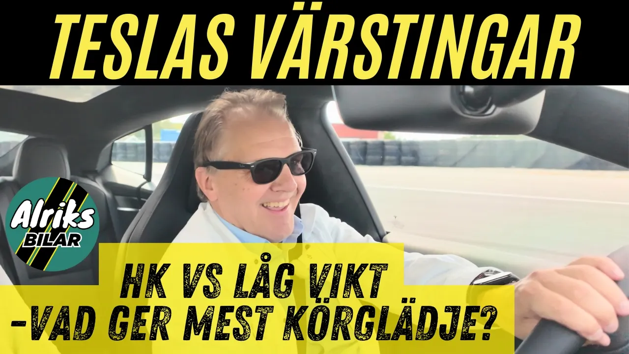 Teslas värstingar. Bankörning avslöjar - ger mycket hästkrafter eller låg vikt mest körglädje?
