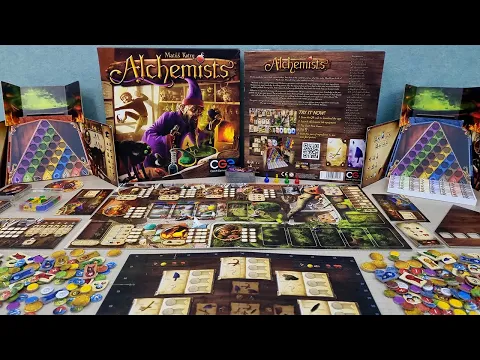 Alchemists - Kutu Oyunu Açılımı Falan - ASMR Board Game Unboxing
