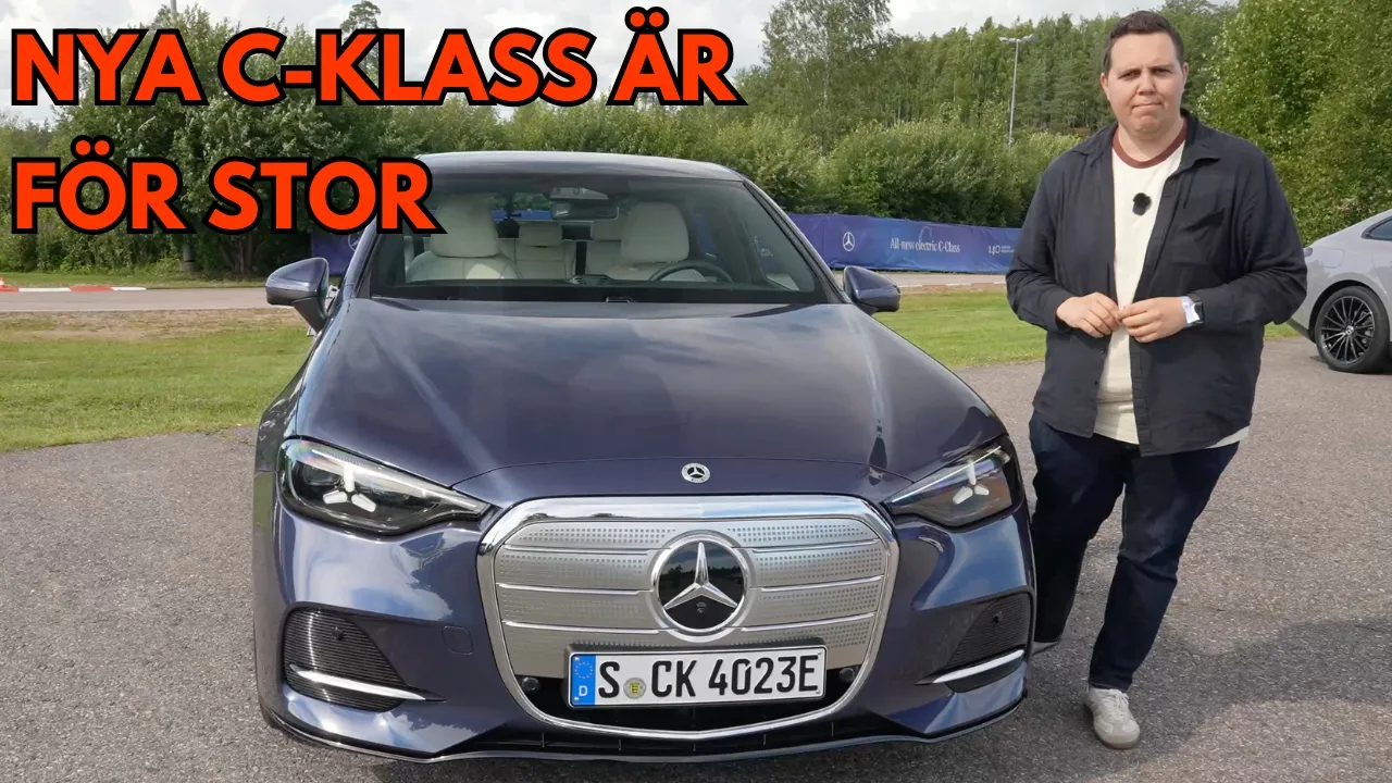 Första genomgång och provkörning av nya Mercedes C-klass | Förbättrad luftfjädring