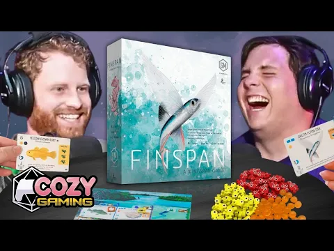 Let's Play FINSPAN | Sharks & Reefs Expansion | Roll to One Board Gaming