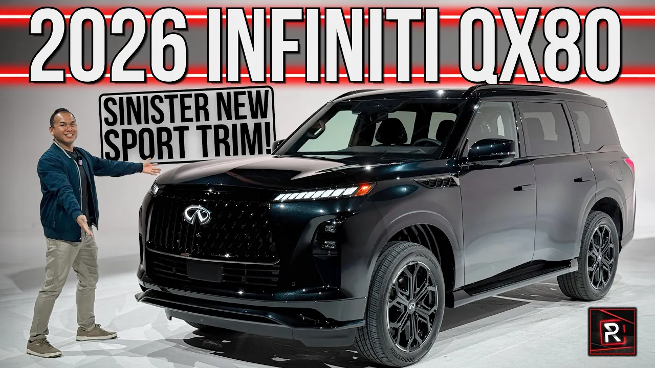 The 2026 Infiniti QX80 Sport Is A More Sinister Flagship Luxury SUV For Standout Families