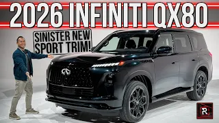 The 2026 Infiniti QX80 Sport Is A More Sinister Flagship Luxury SUV For Standout Families