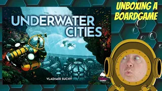 Underwater Cities with all upgraded BGG bits and folded space insert - A Big Unboxing