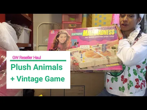 GW Reseller Haul Plush Animals Including Ty + Mall Madness Game