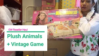 GW Reseller Haul Plush Animals Including Ty + Mall Madness Game