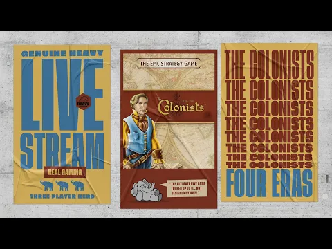 The Colonists (Revisited) - 2p Play-through, & Roundtable Discussion by Heavy Cardboard