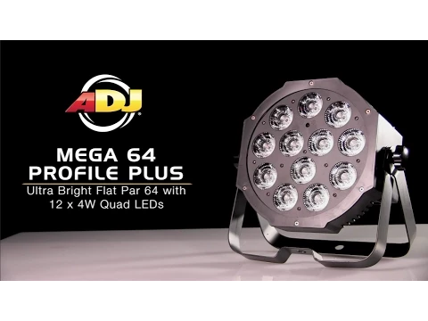 Product video thumbnail for ADJ American DJ Mega 64 Profile Plus RGB Plus UV LED Light