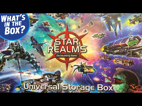 STAR REALMS Deck Building Game Universal Storage Box Unboxing